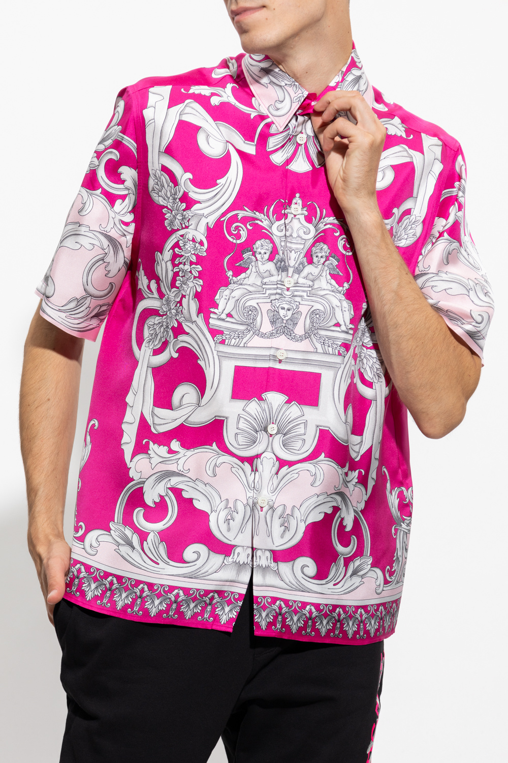 Long lilac jacket | SchaferandweinerShops | Versace